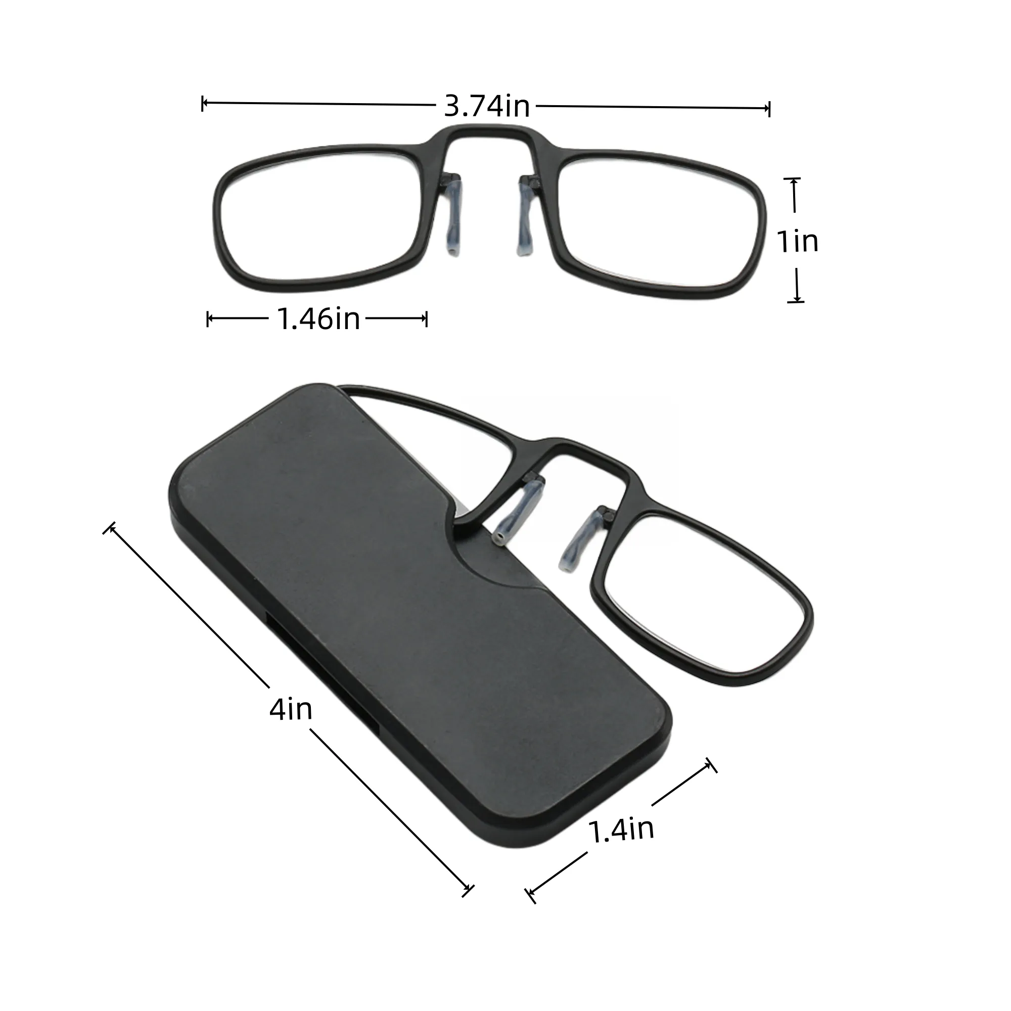 Portable Stylish Clip - On Reading Glasses Inserts 5