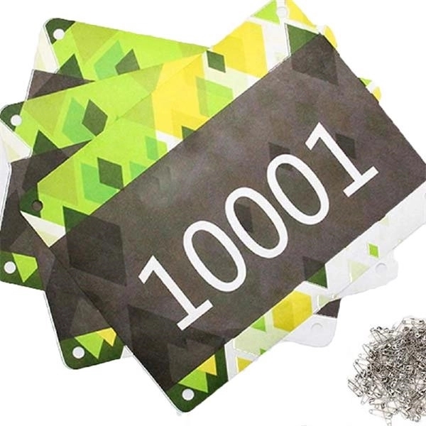 Full Color Race Bibs with 4 Pins 2