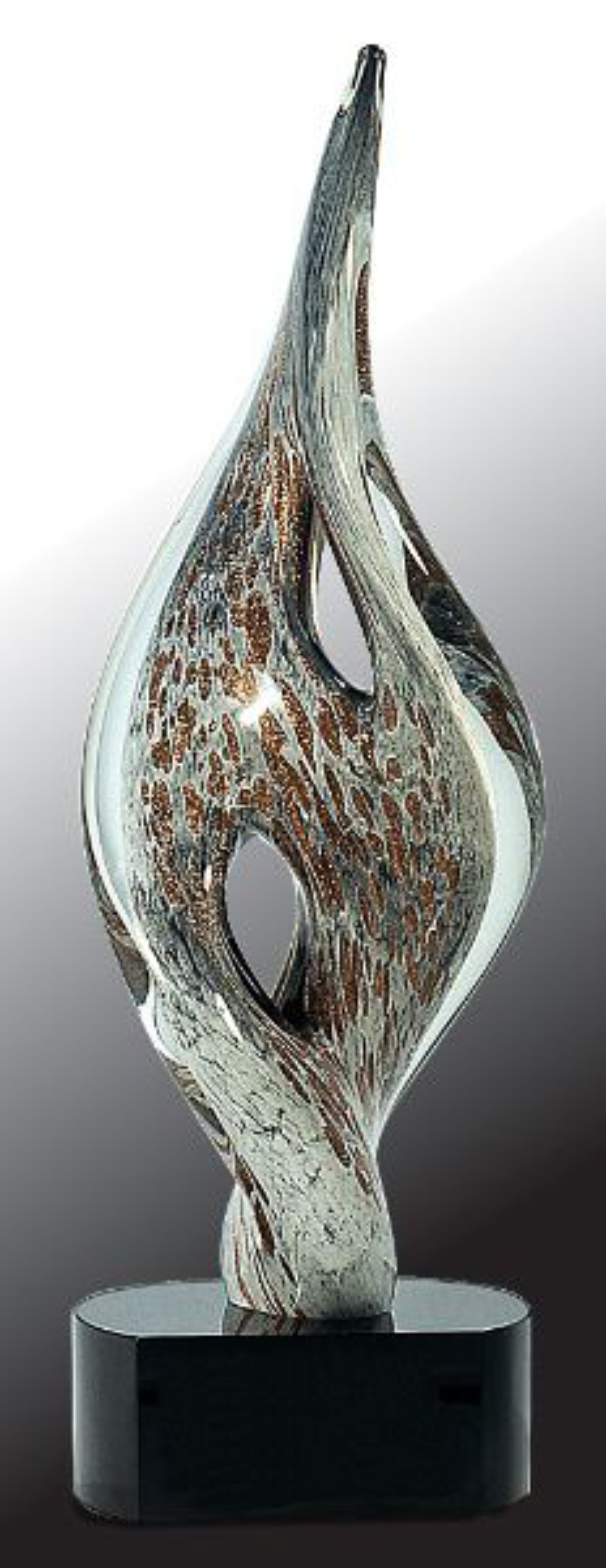 15" Spire Twist Art Glass Award 2