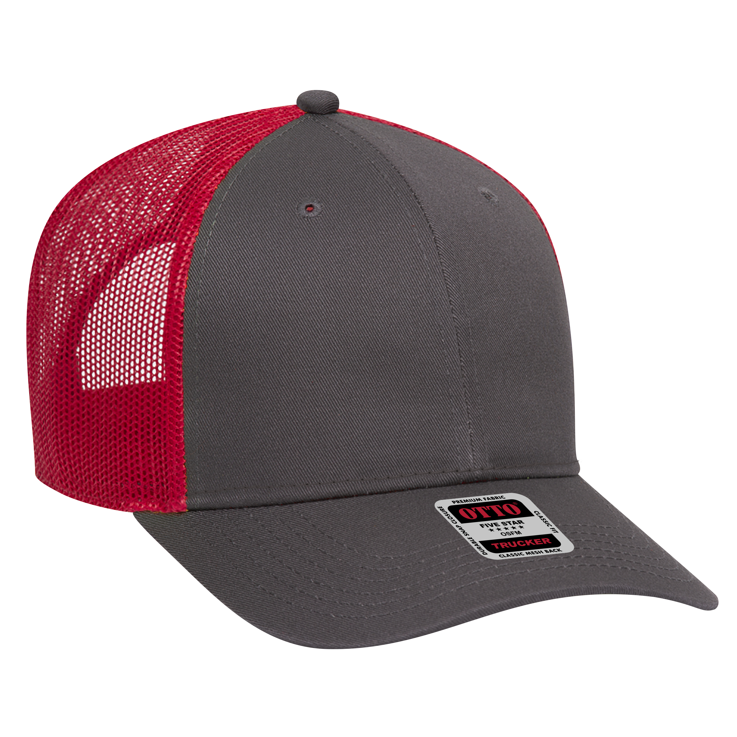 OTTO CAP® 6 Panel Low Profile Mesh Back Trucker Hat 67
