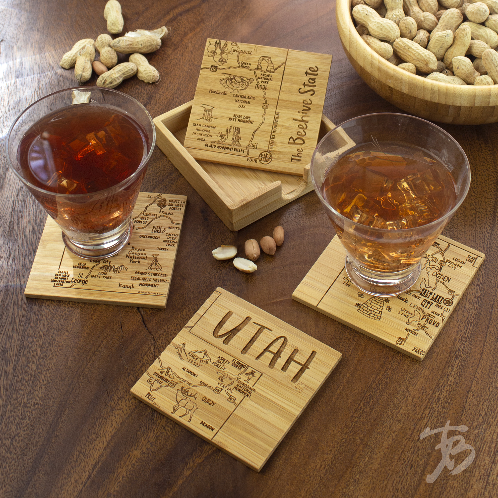 Utah Puzzle Coaster Set 14