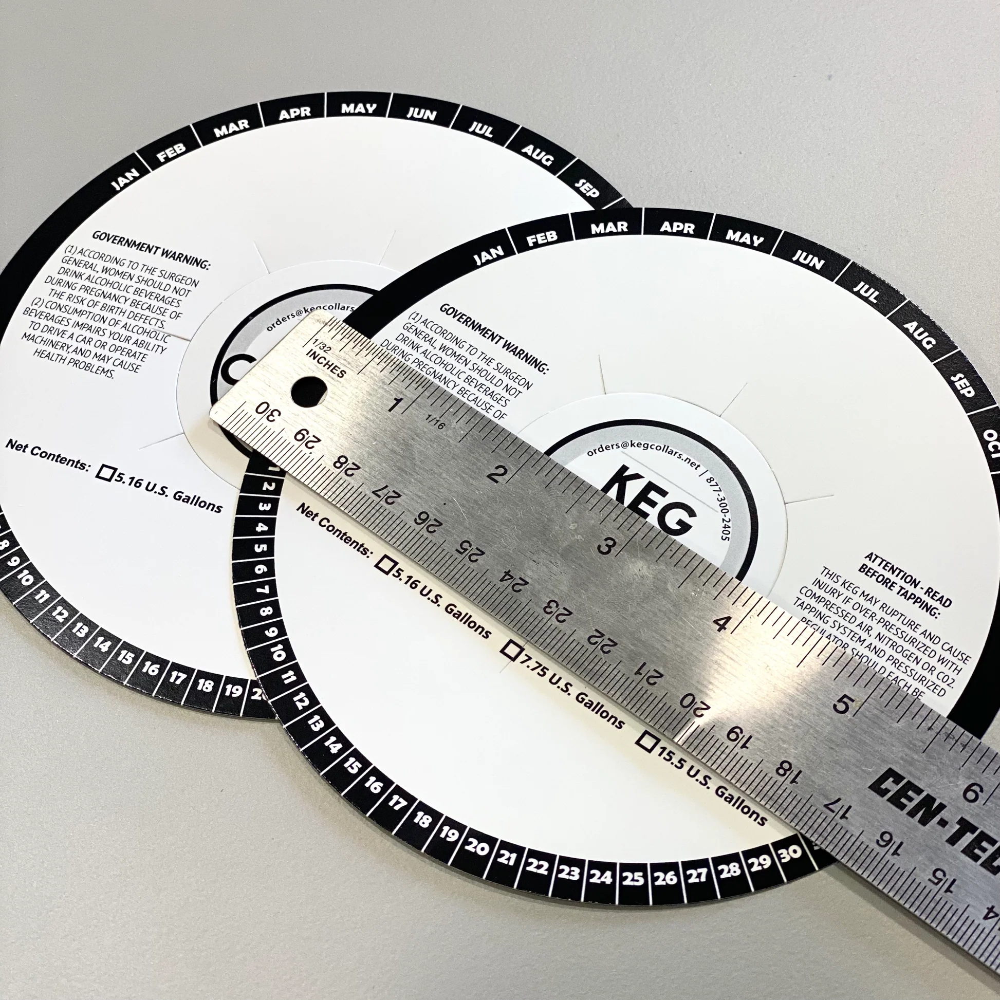 Beer Can Adhesive Keg Collars 3