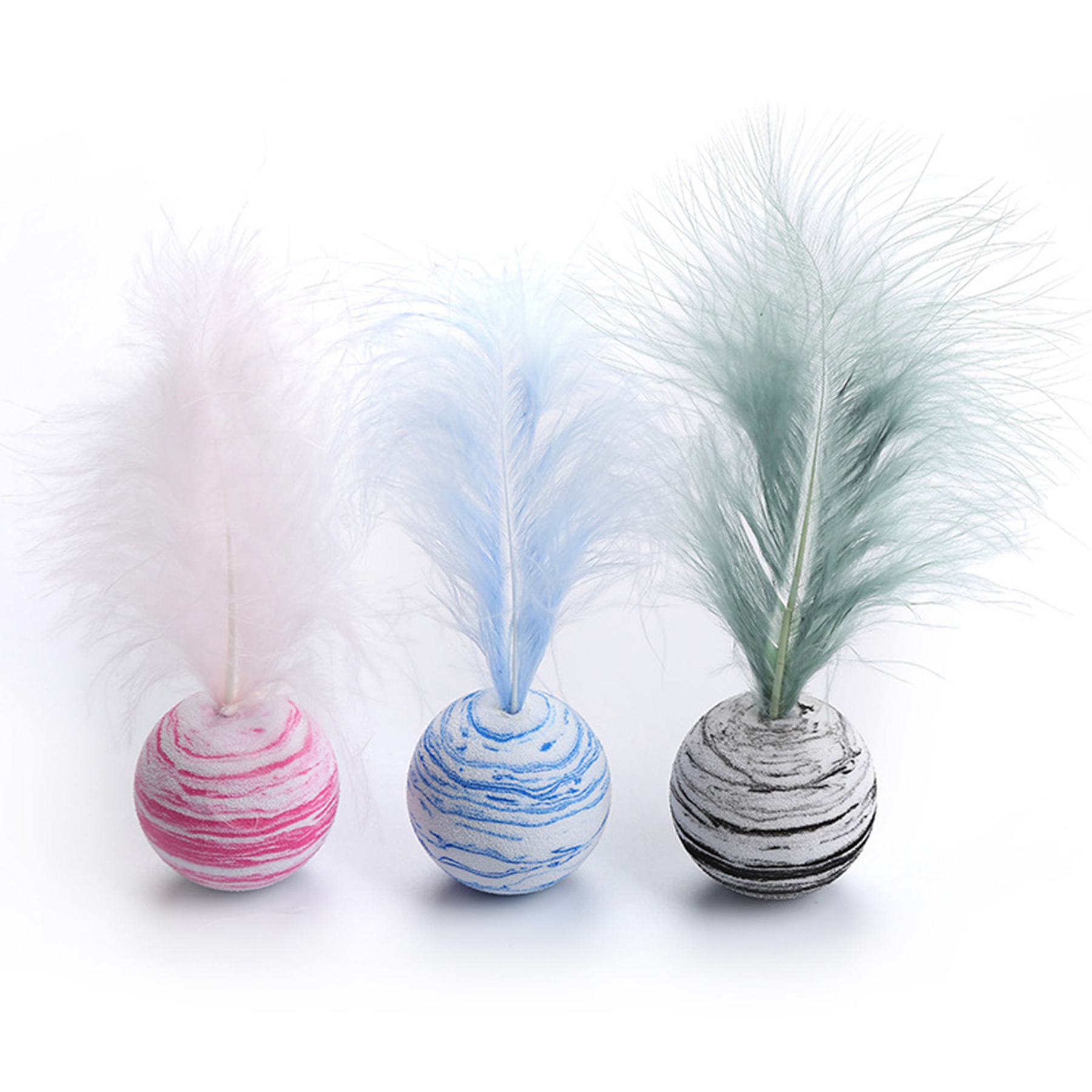 Cat Toy With Feather Chew Chase 2