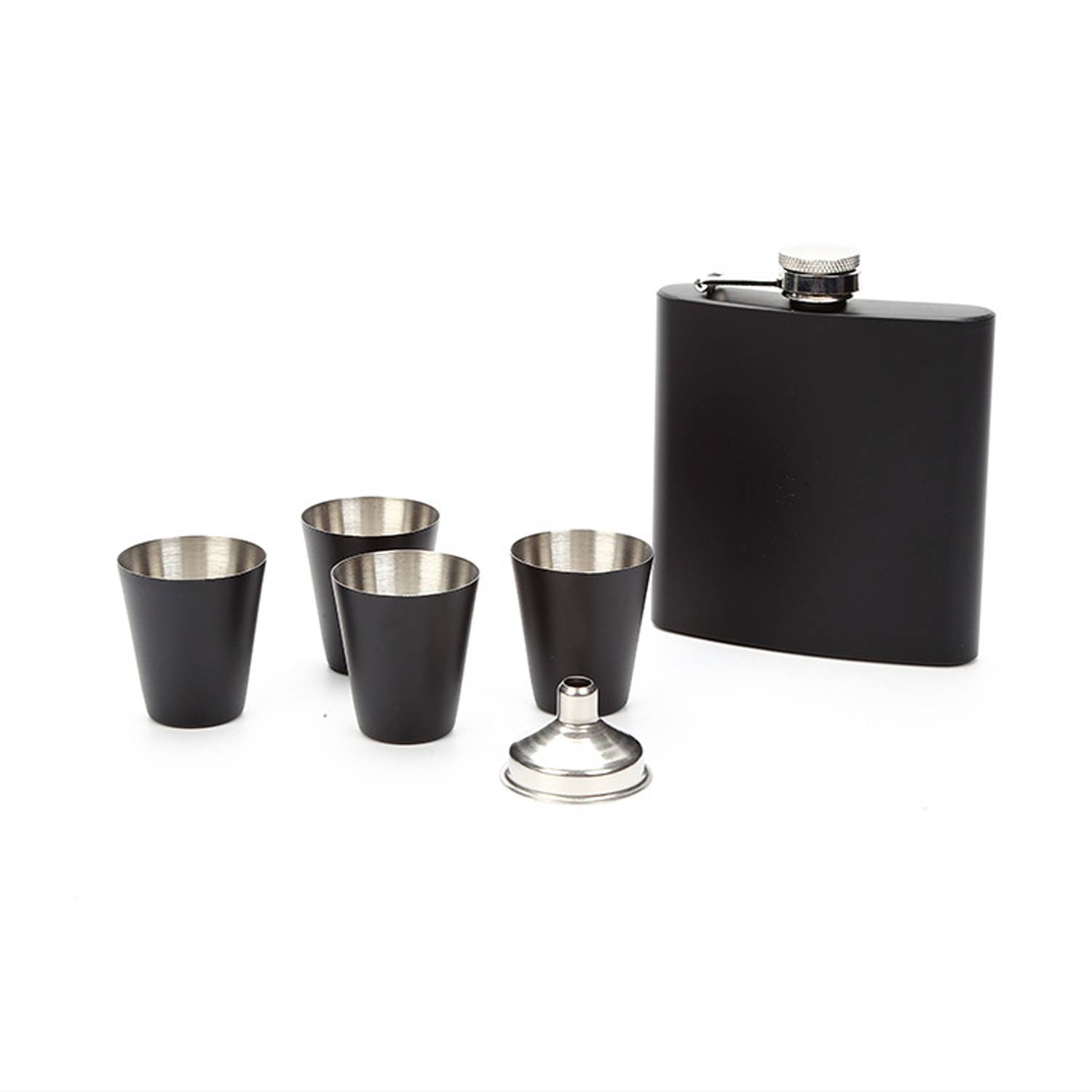 6Pcs 7oz Stainless Steel Flask Set w/ Box, custom water bottle with logo imprint 4