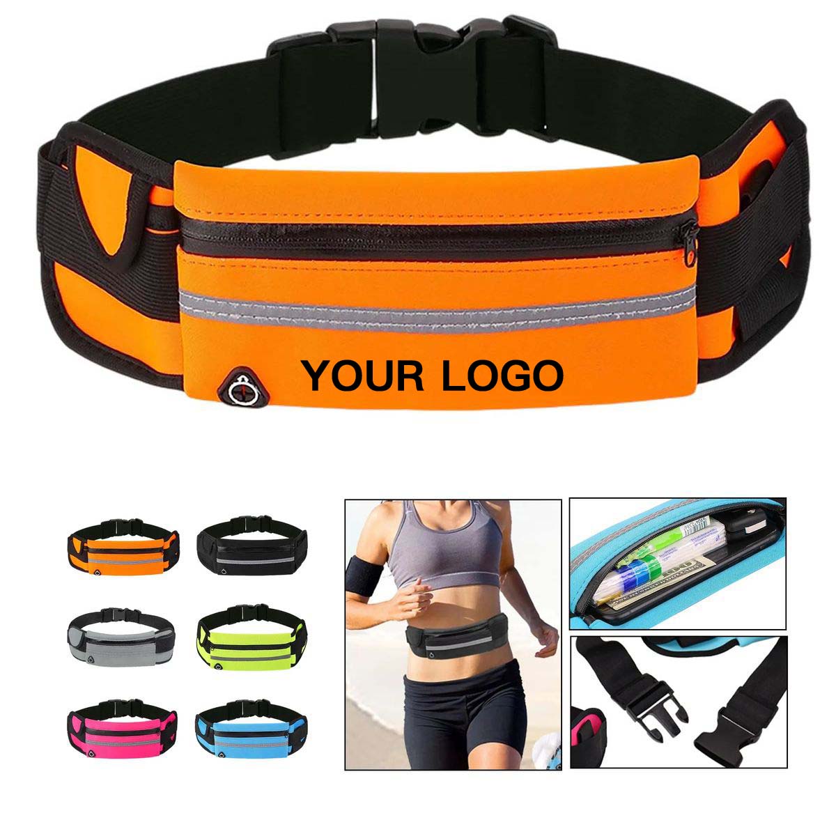 Adjustable Sports Running Belt with Comfortable Fit 2