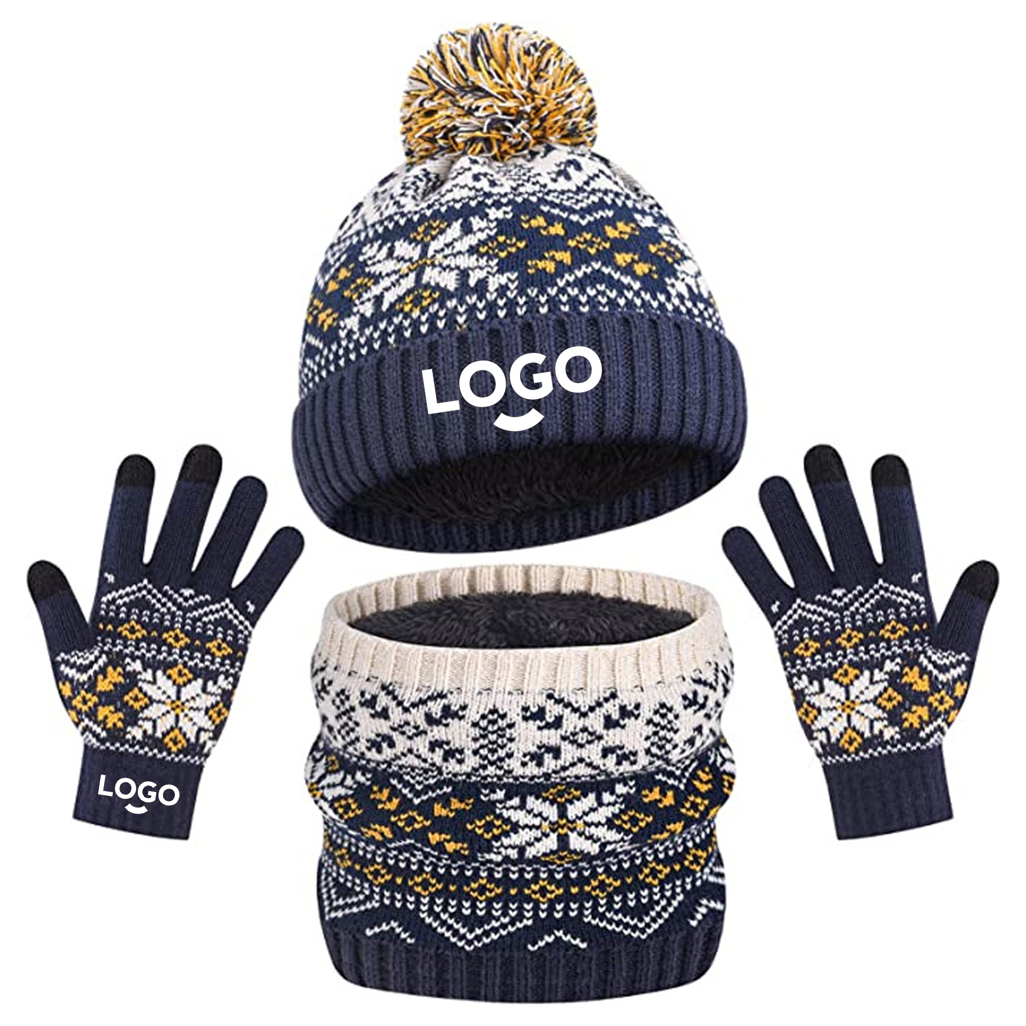 MOQ20 Kids Hat Scarf Gloves Set 6