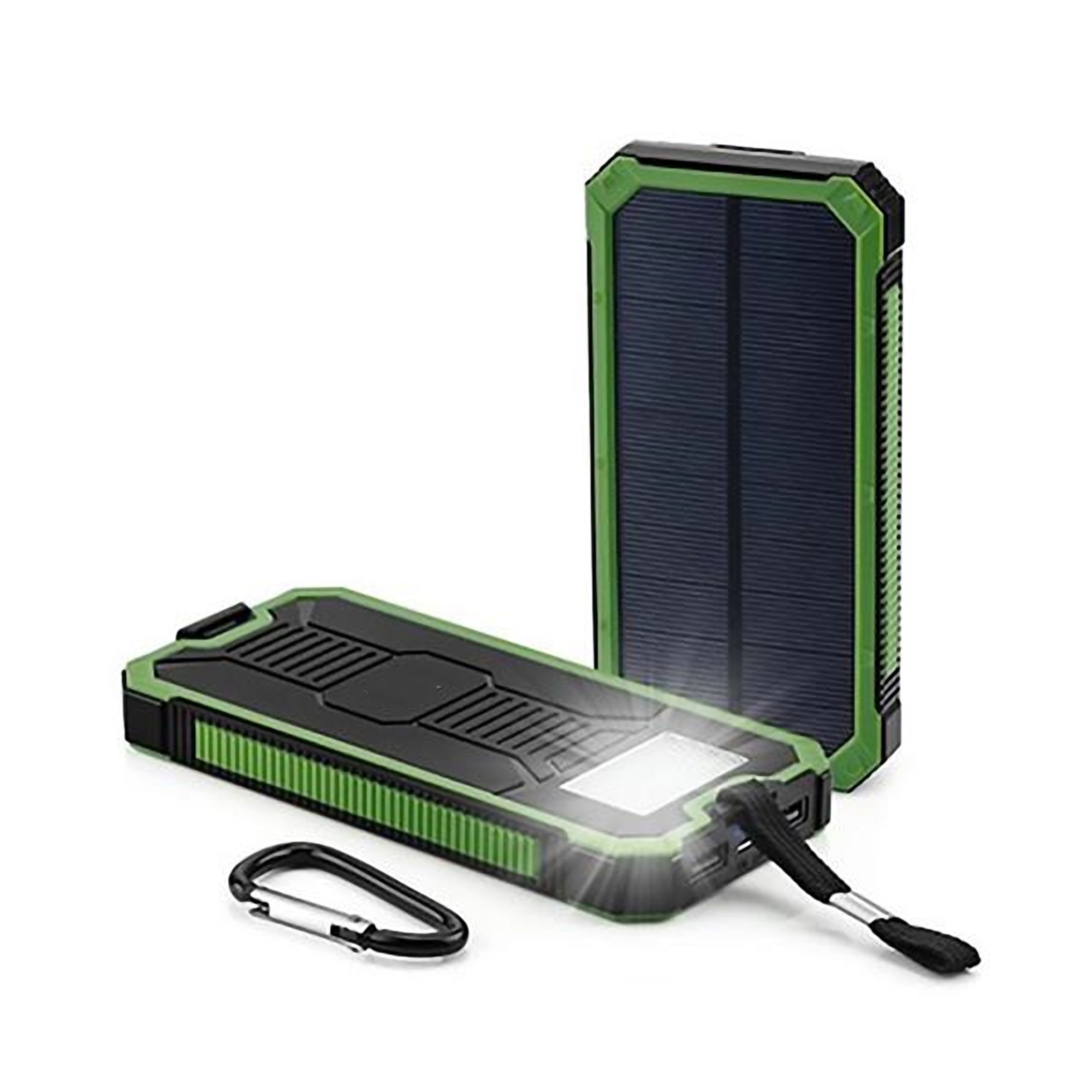 6000mAh Solar Power Bank w/LED Light and Carabiner 5