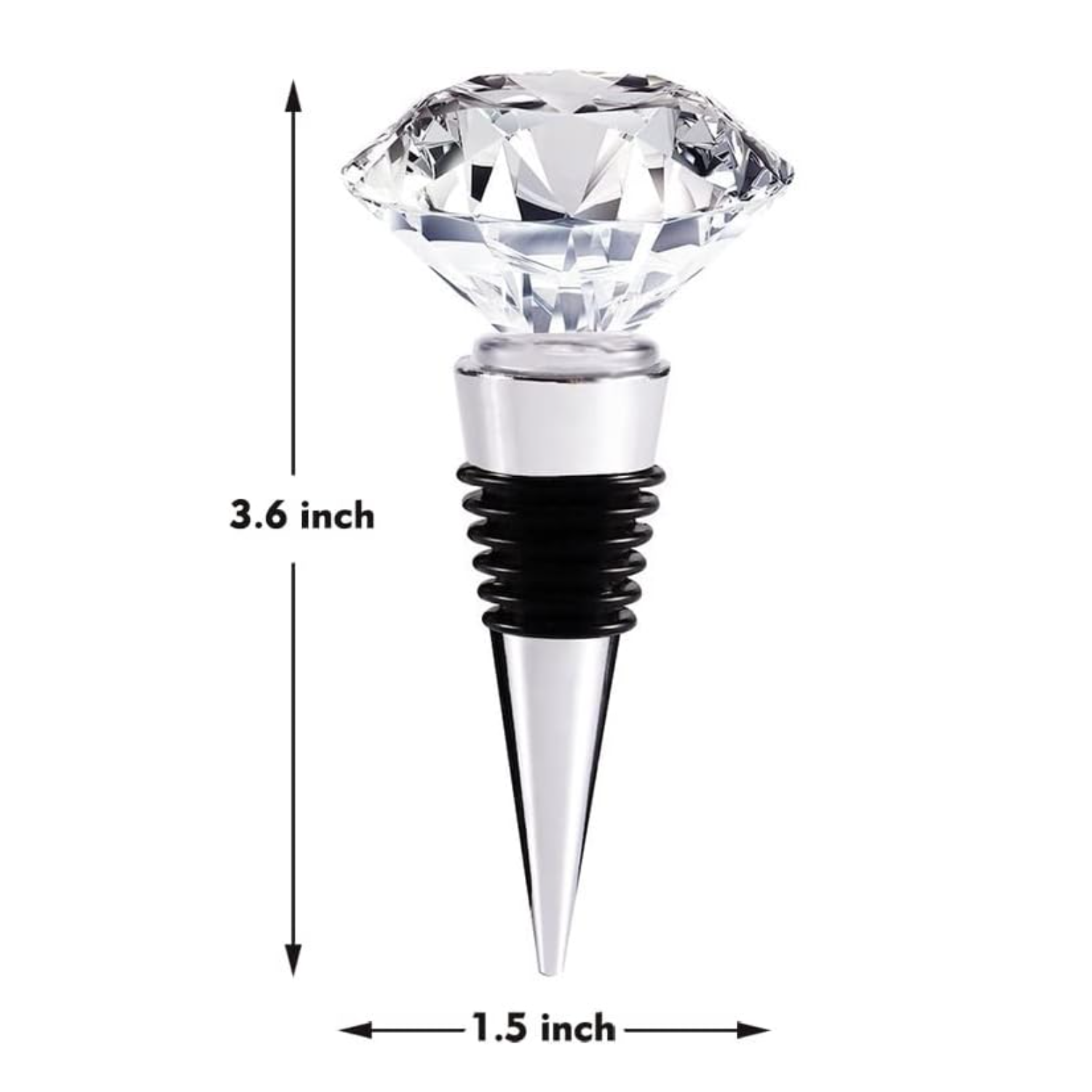 Crystal Wine and Beverage Bottle Stopper 3