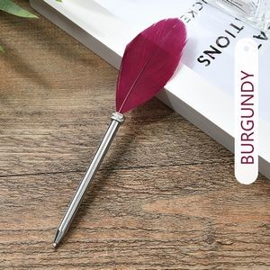 Short Tail Feather Metal Pen 9