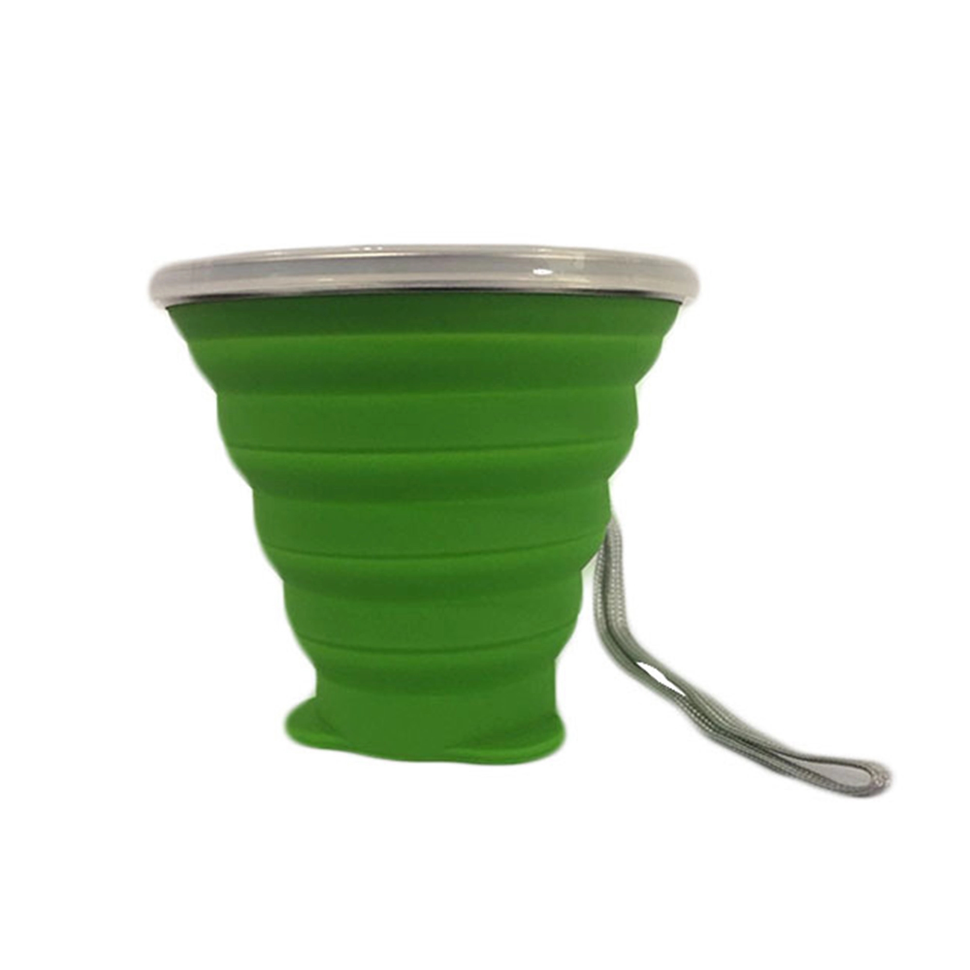 9 oz Silicone Collapsible Travel Cup With Lid 2