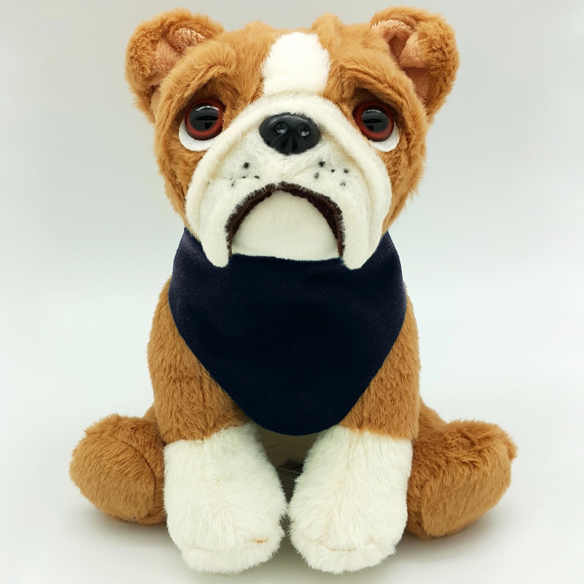 8" Medium Sitting Dog - Large Eyes Bulldog 10