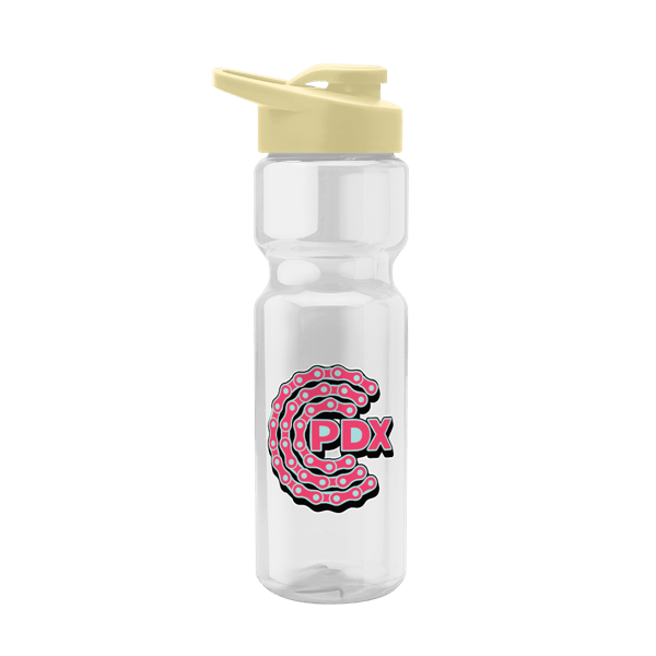 Blazer 28oz Transparent Bike Bottle w/Drink-thru Lid 162