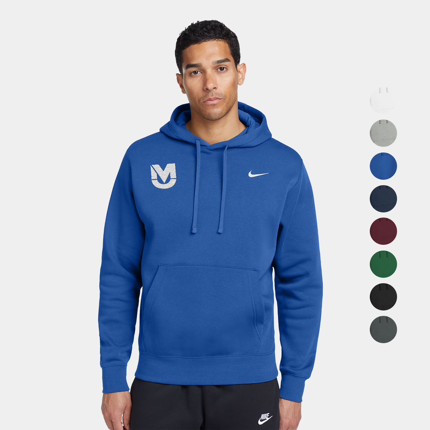 Nike Club Fleece Pullover Hoodie w/ Screen Print 8.2 oz. 4