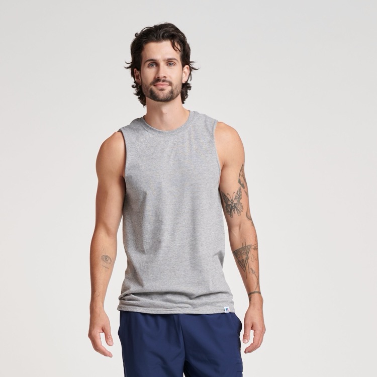 RUSSELL ATHLETIC DRI-POWER® CVC Performance Unisex Muscle T-Shirt 10