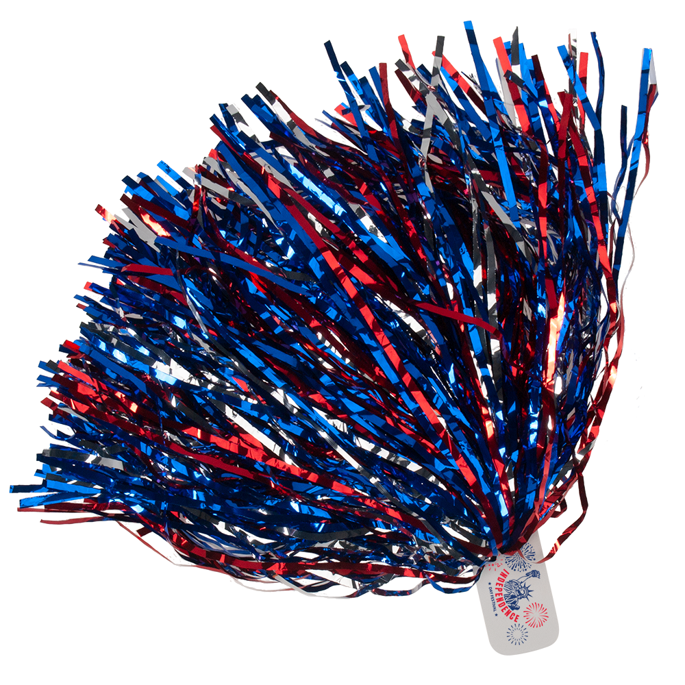 All Metallic Streamer Pom 21