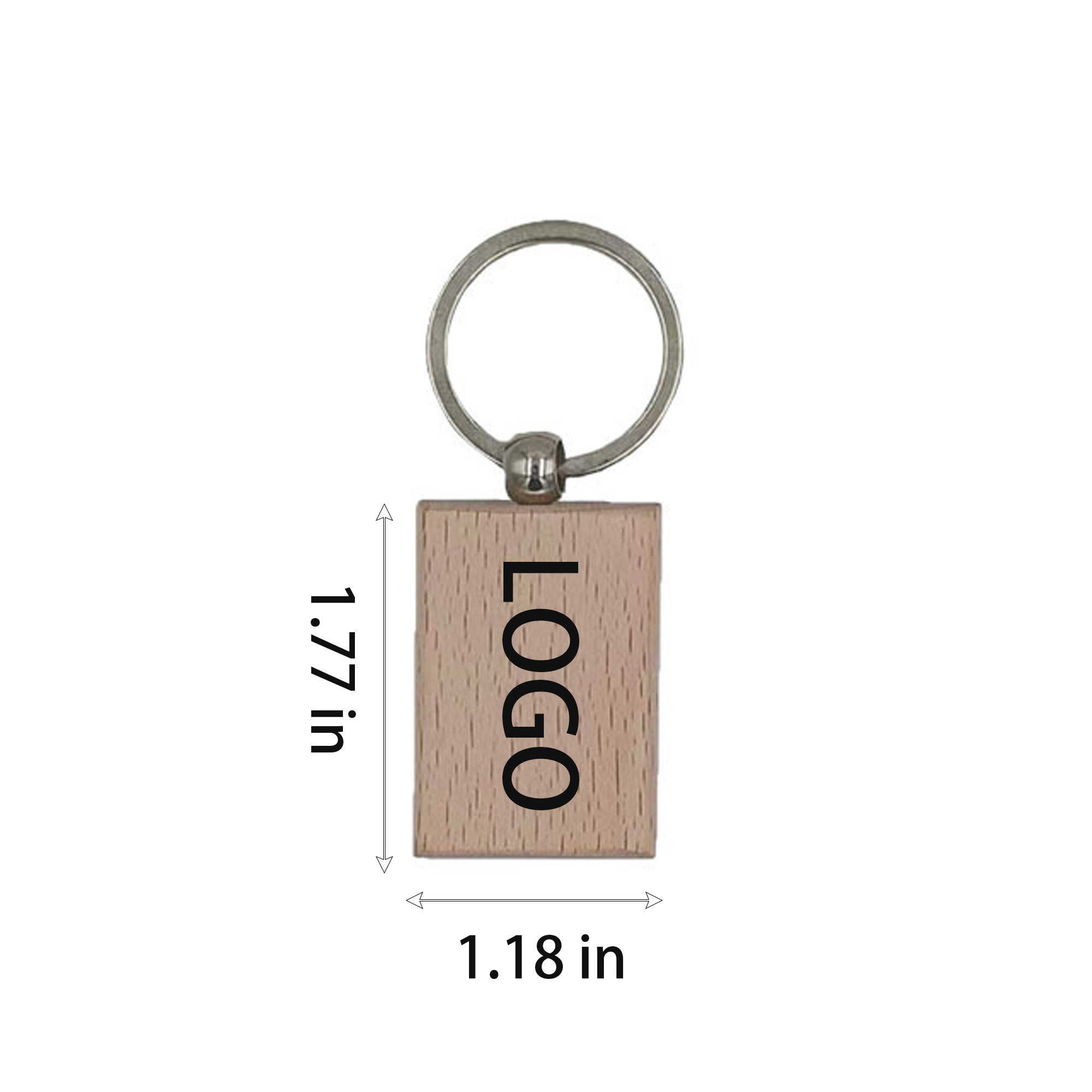 Short rectangular key chain 2
