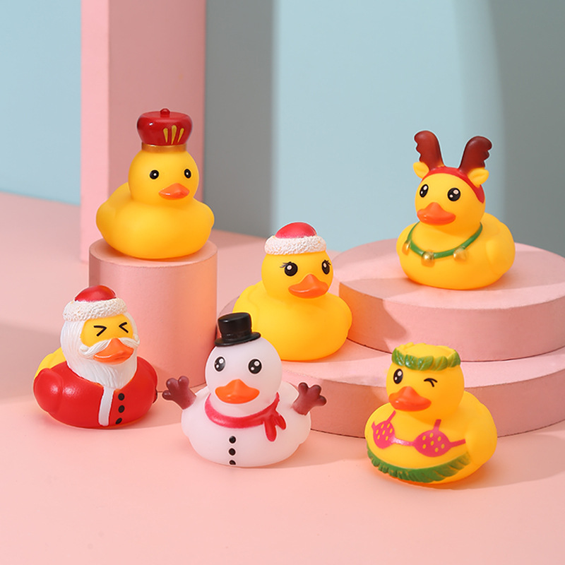 Duck Water Floating Christmas Rubber Ducks Toys 2