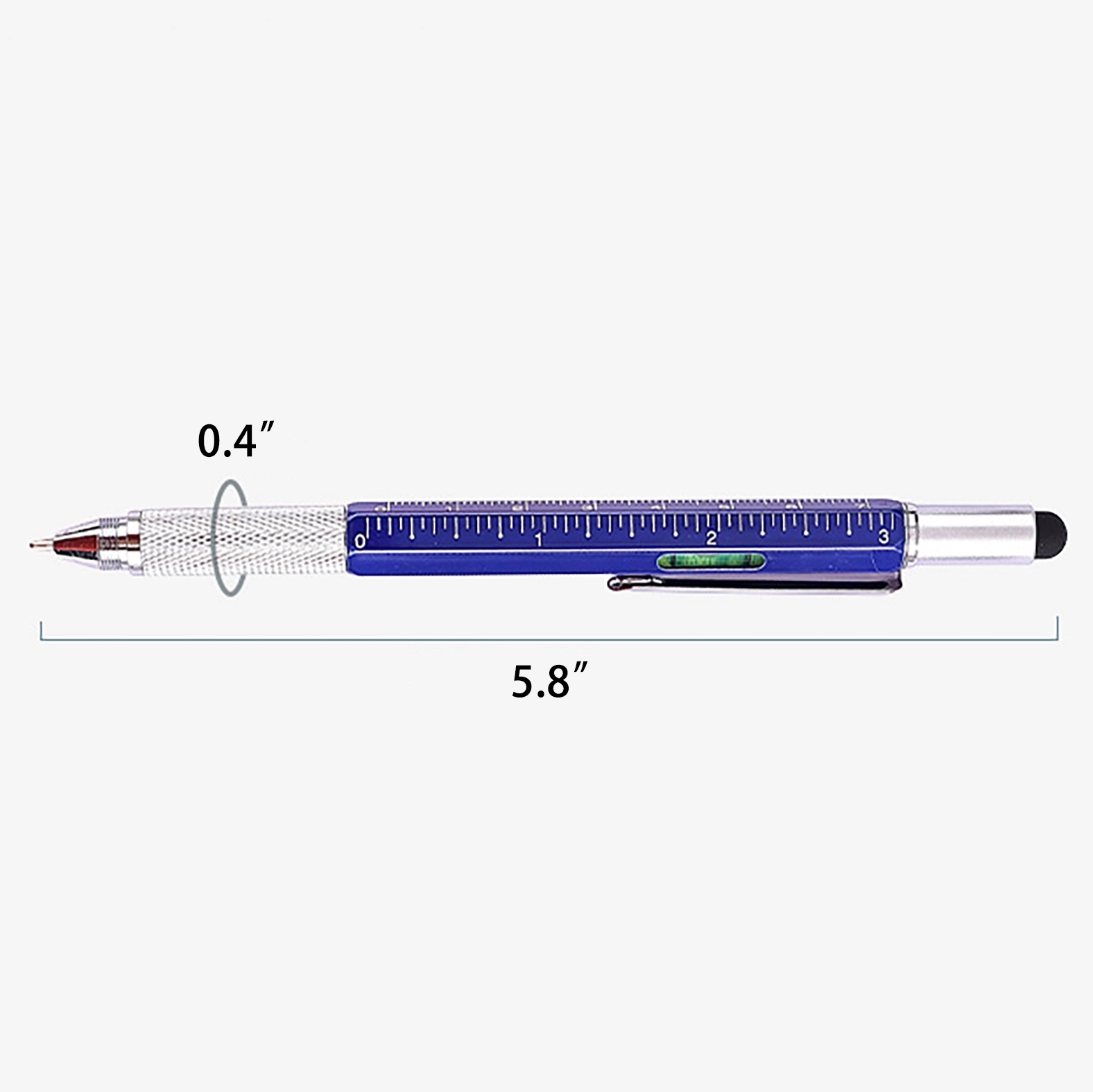 MOQ 50pcs 6 in 1 Multifunction Ball Pen 5