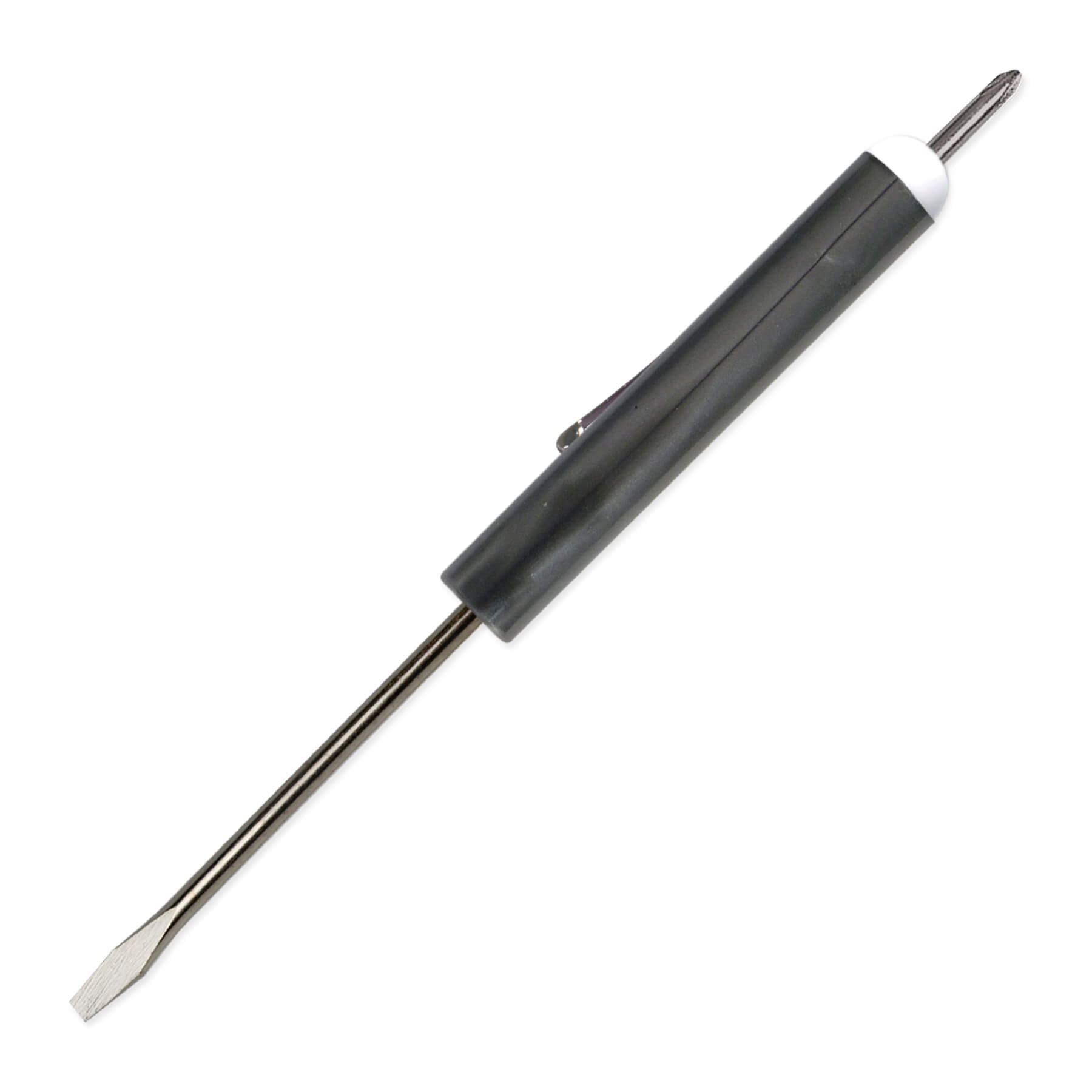 Pocket Screwdriver 1/8" Flat Tip Blade + #0 Phillips Top 45