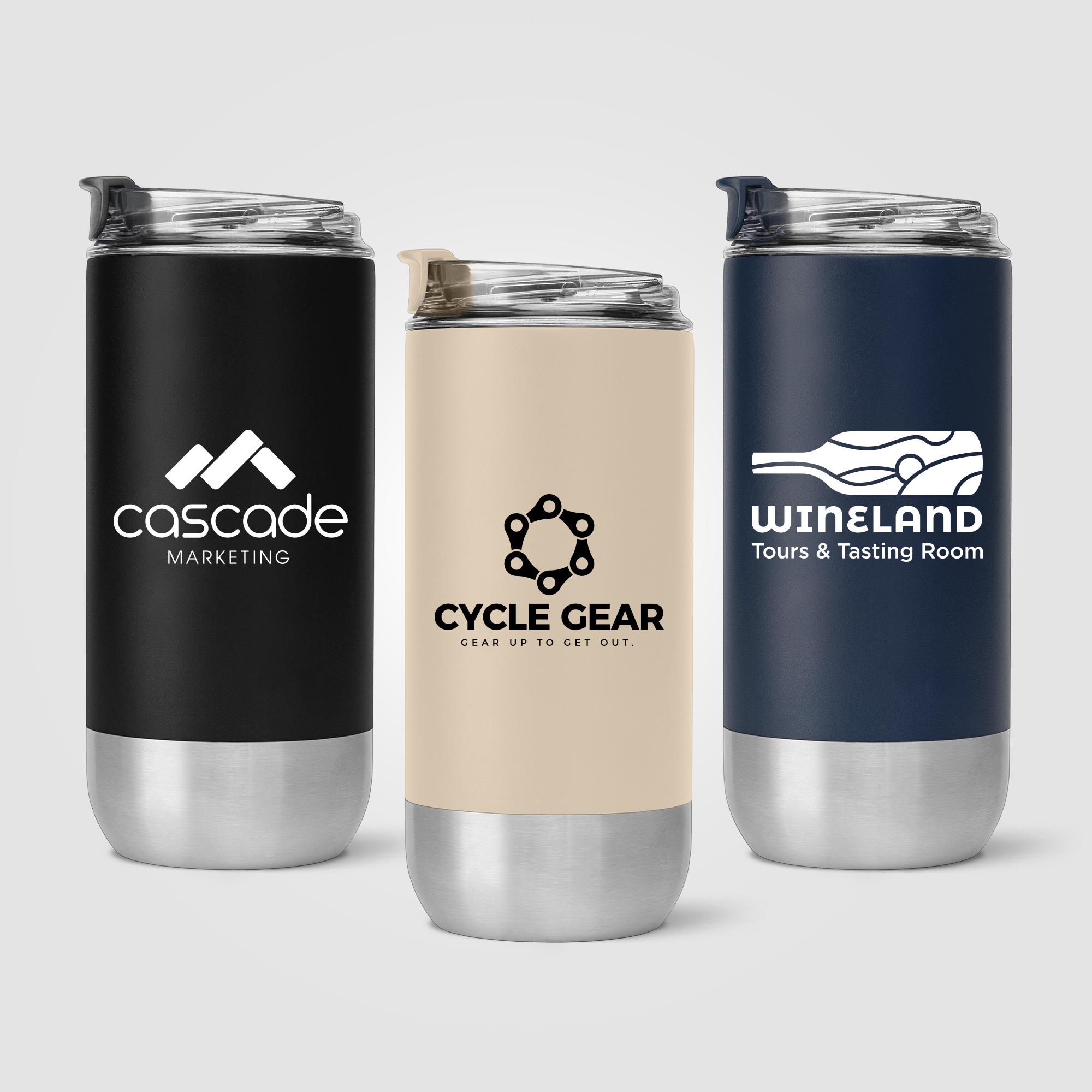 Glacier - 16 oz. Double-Wall Recycled Stainless Steel Tumbler 16