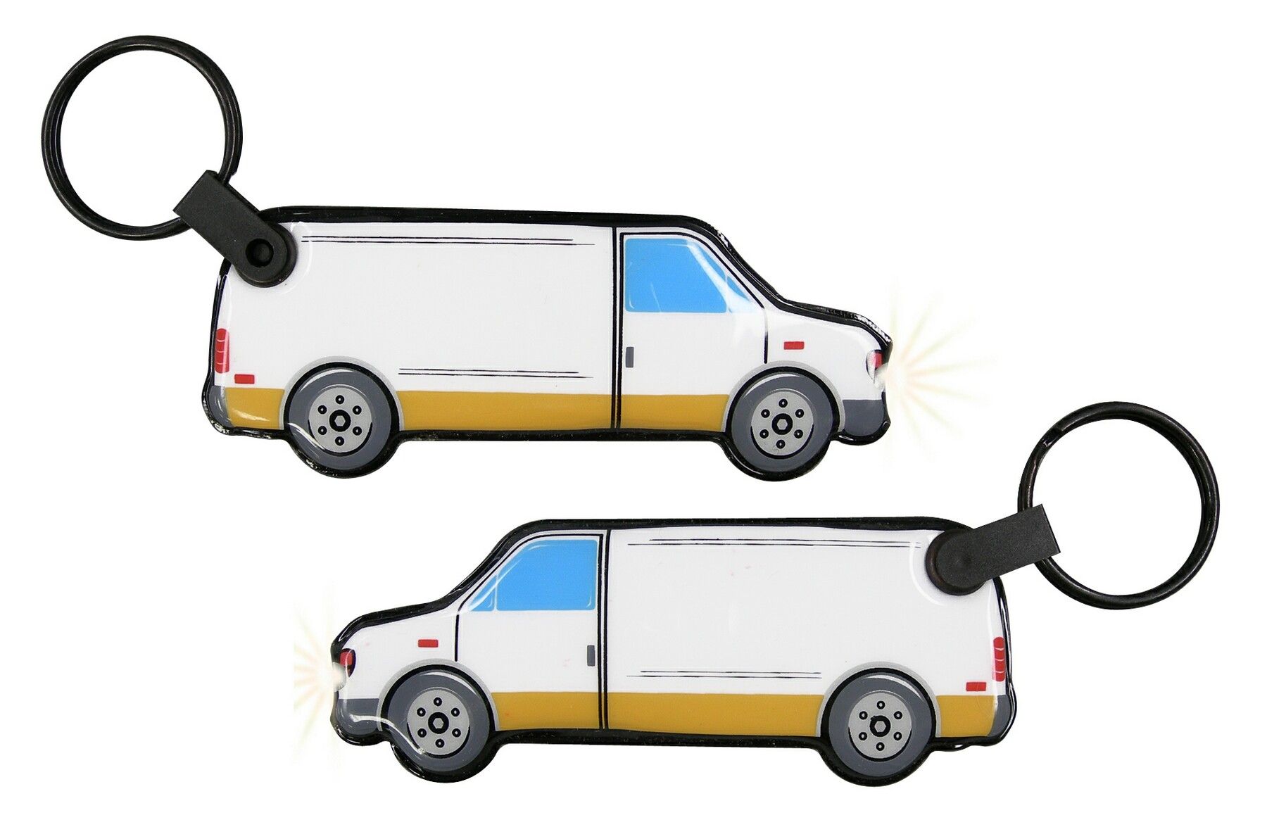 ShapeLights™ Color-A-Shape Key Ring Flashlight (Van) 2