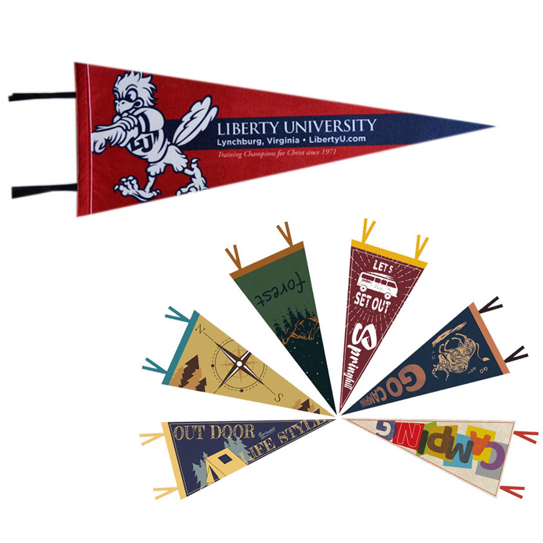 Full-Color Felt Pennants 1
