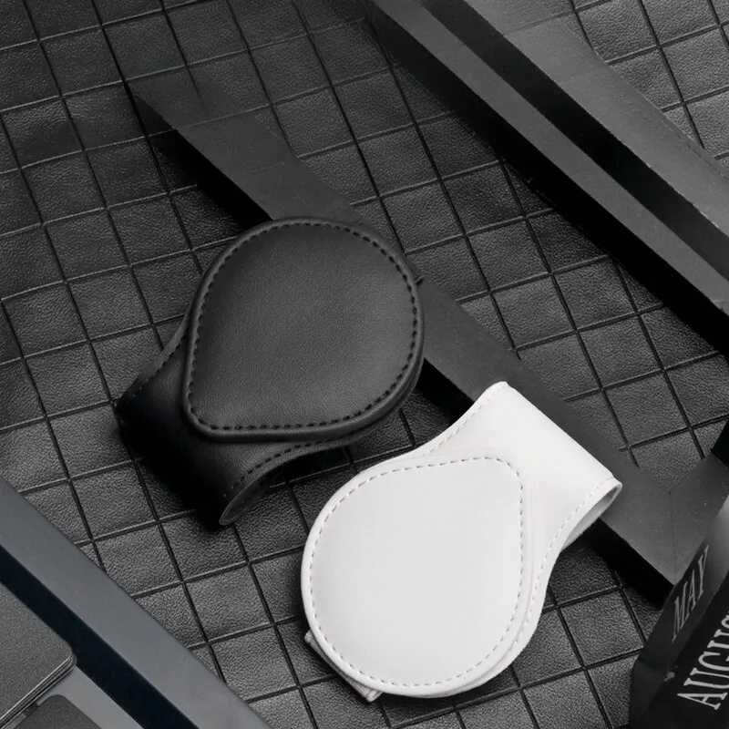 PU Leather Car Sunglasses Holder Clip 12
