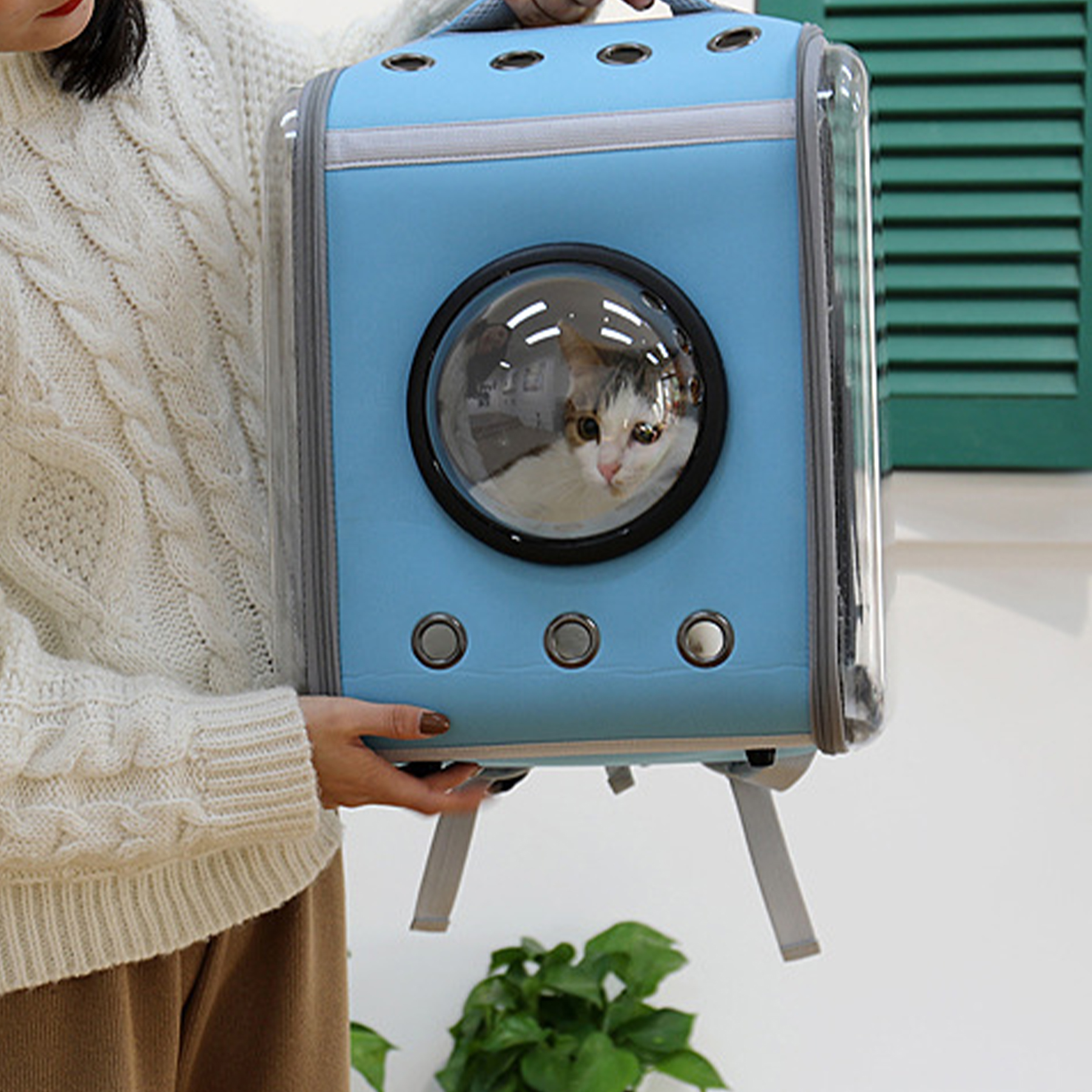 Pvc Breathable Backpack Pet Bag 1