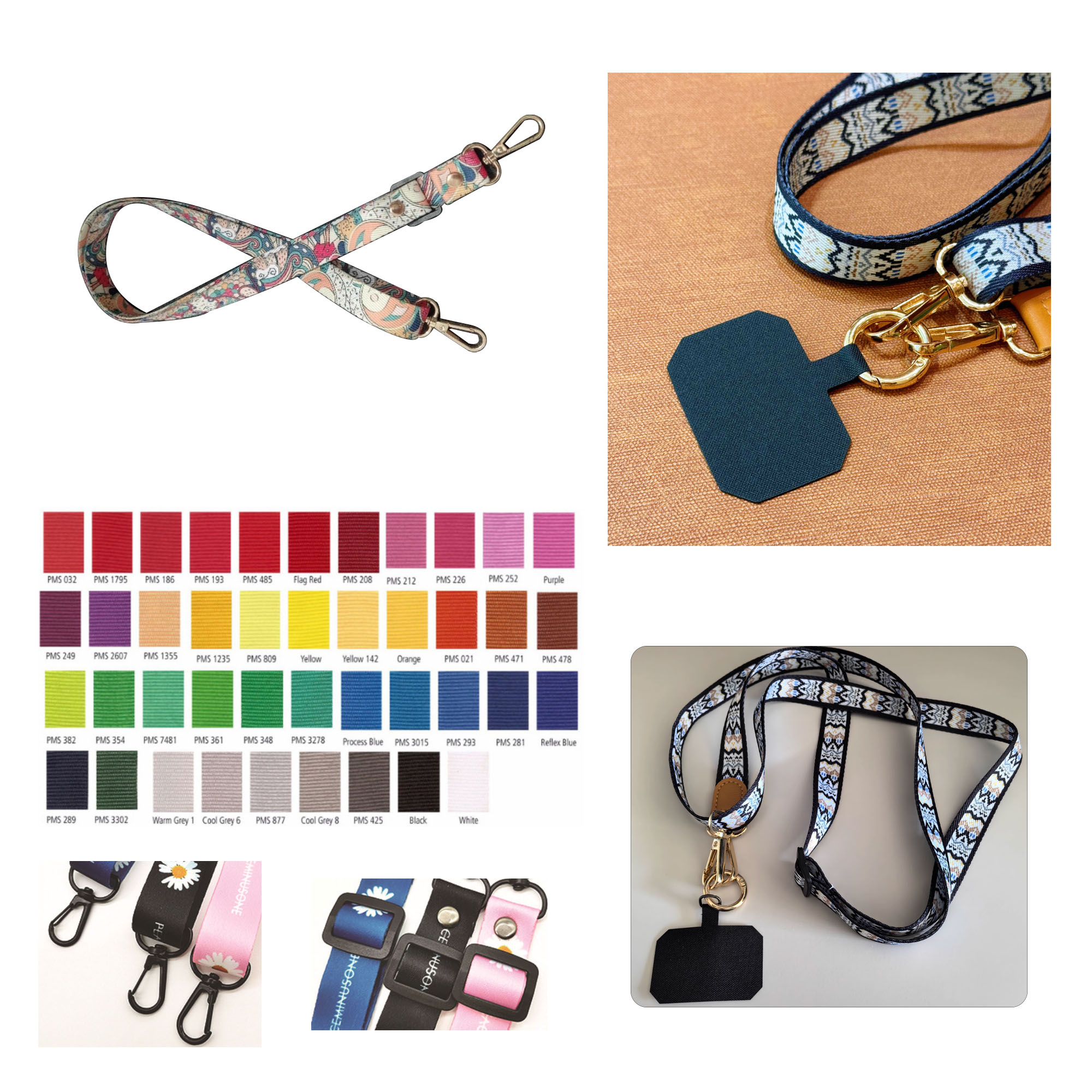 MOQ500 Nylon Mobile Phone Lanyard 2