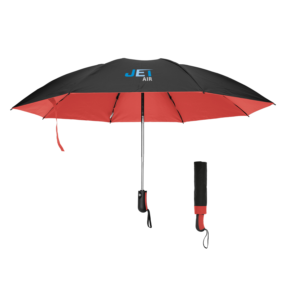 46" Arc Two-Tone rPET Inversion Umbrella 10