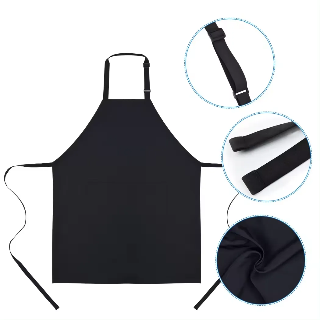 Unisex Aprons Adjustable Waterdrop Resistant with 2 Pockets 4