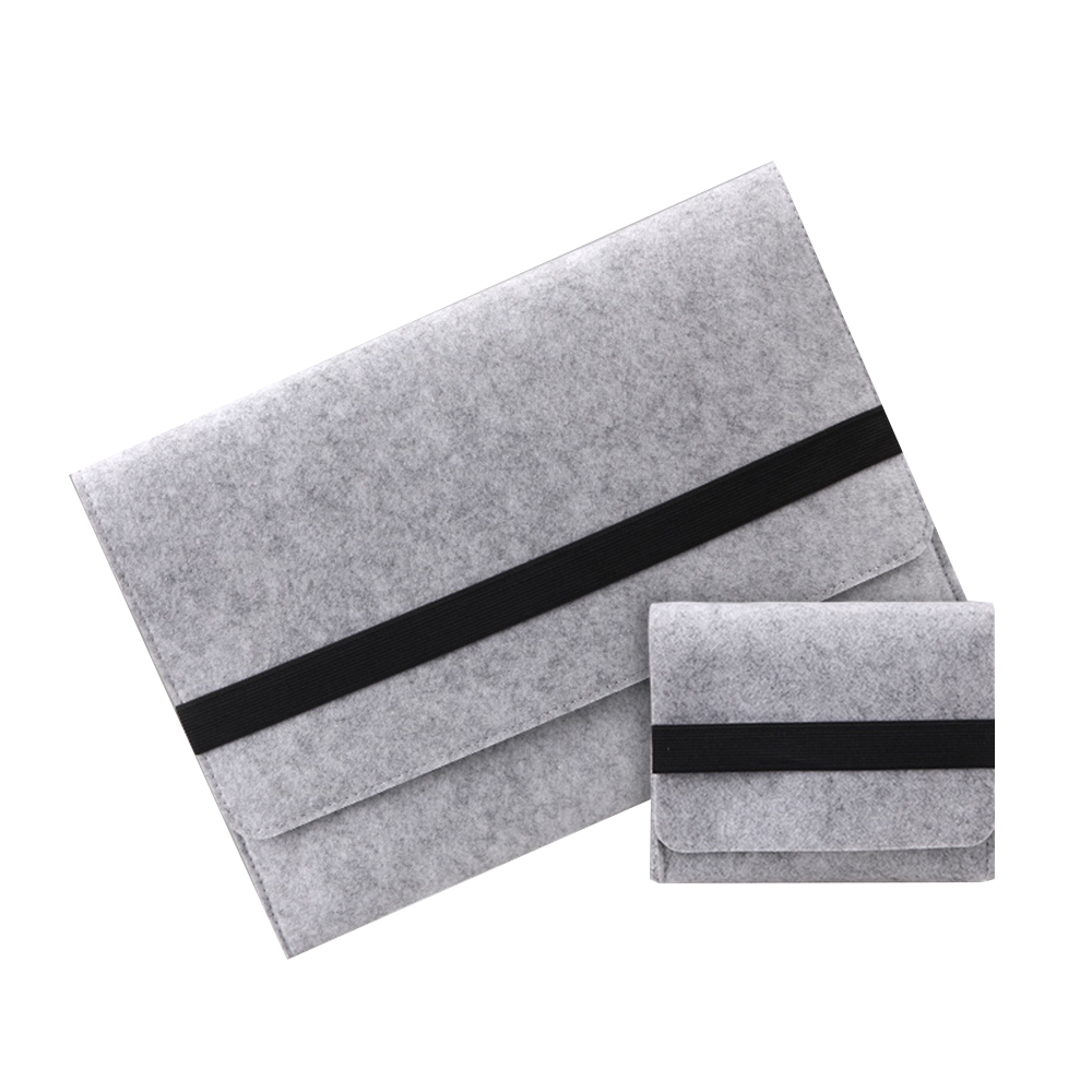 Two-in-One Felt Laptop Sleeve 8