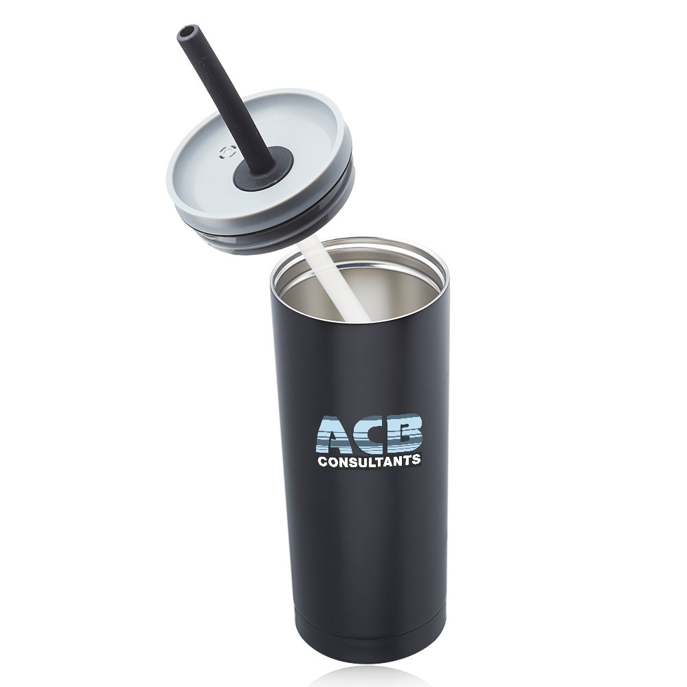 19 oz. Stainless Steel Mug with Straw 7