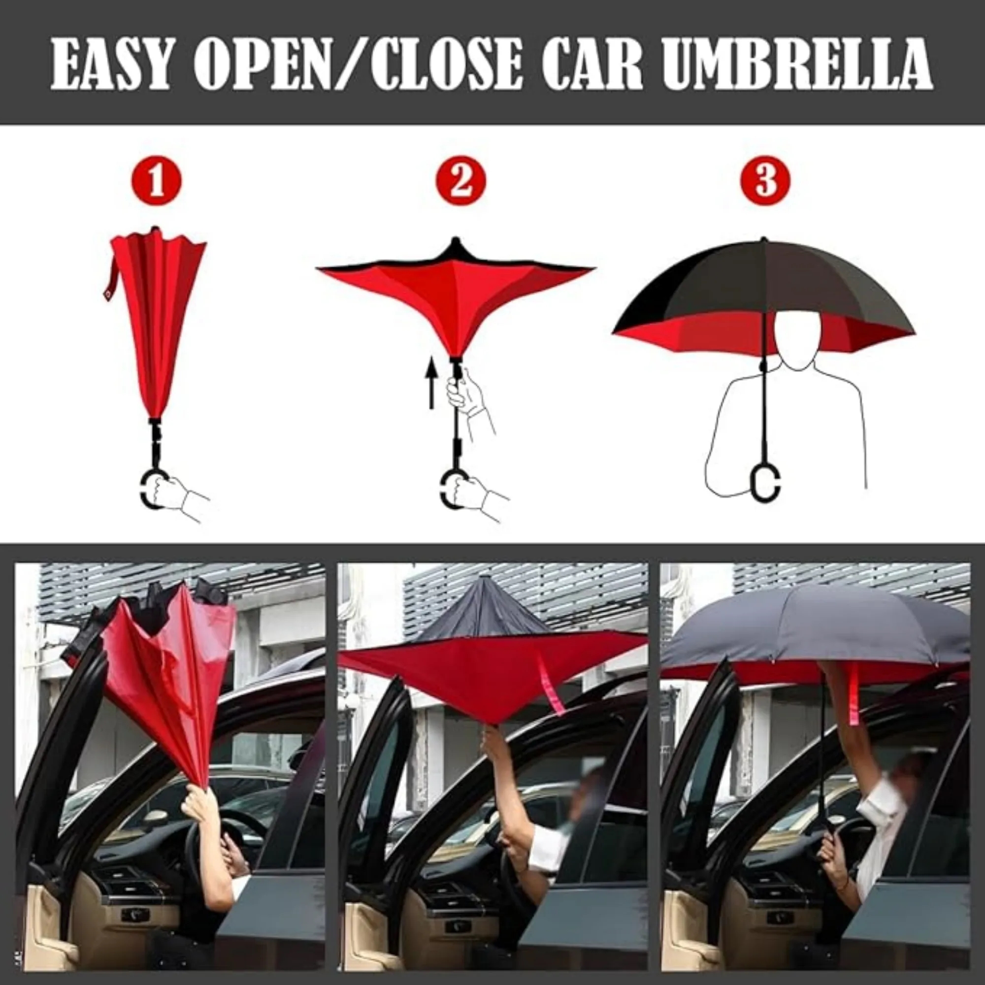 Reverse Handle  Umbrella Straight 10