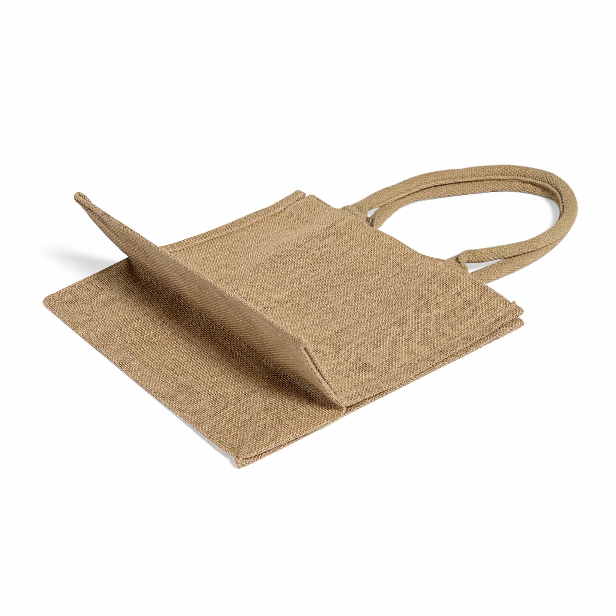 Square Jute Tote Bag, custom tote bag with logo imprint 17