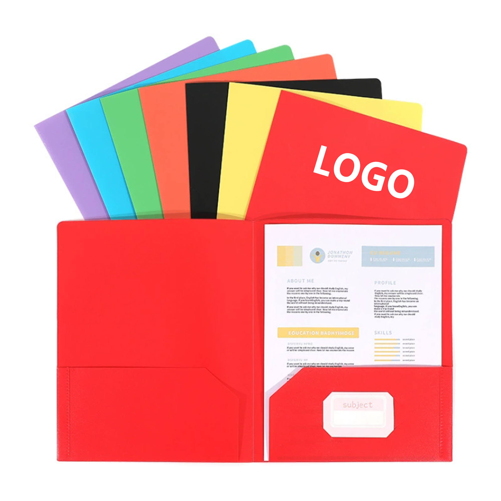 File Folder with Pocket and Business Card 3