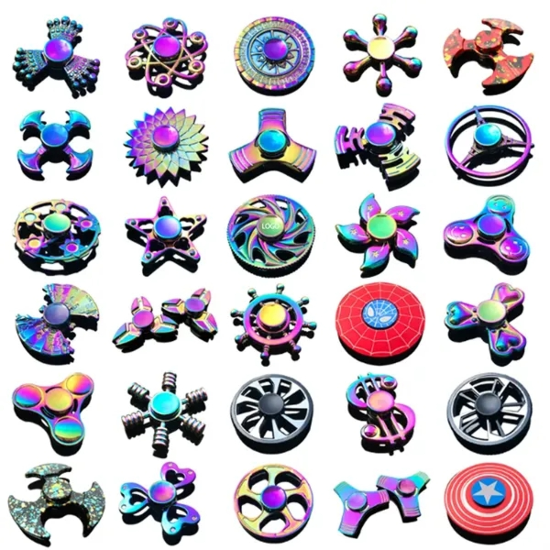 Alloy decompression fidget spinner toy
 2