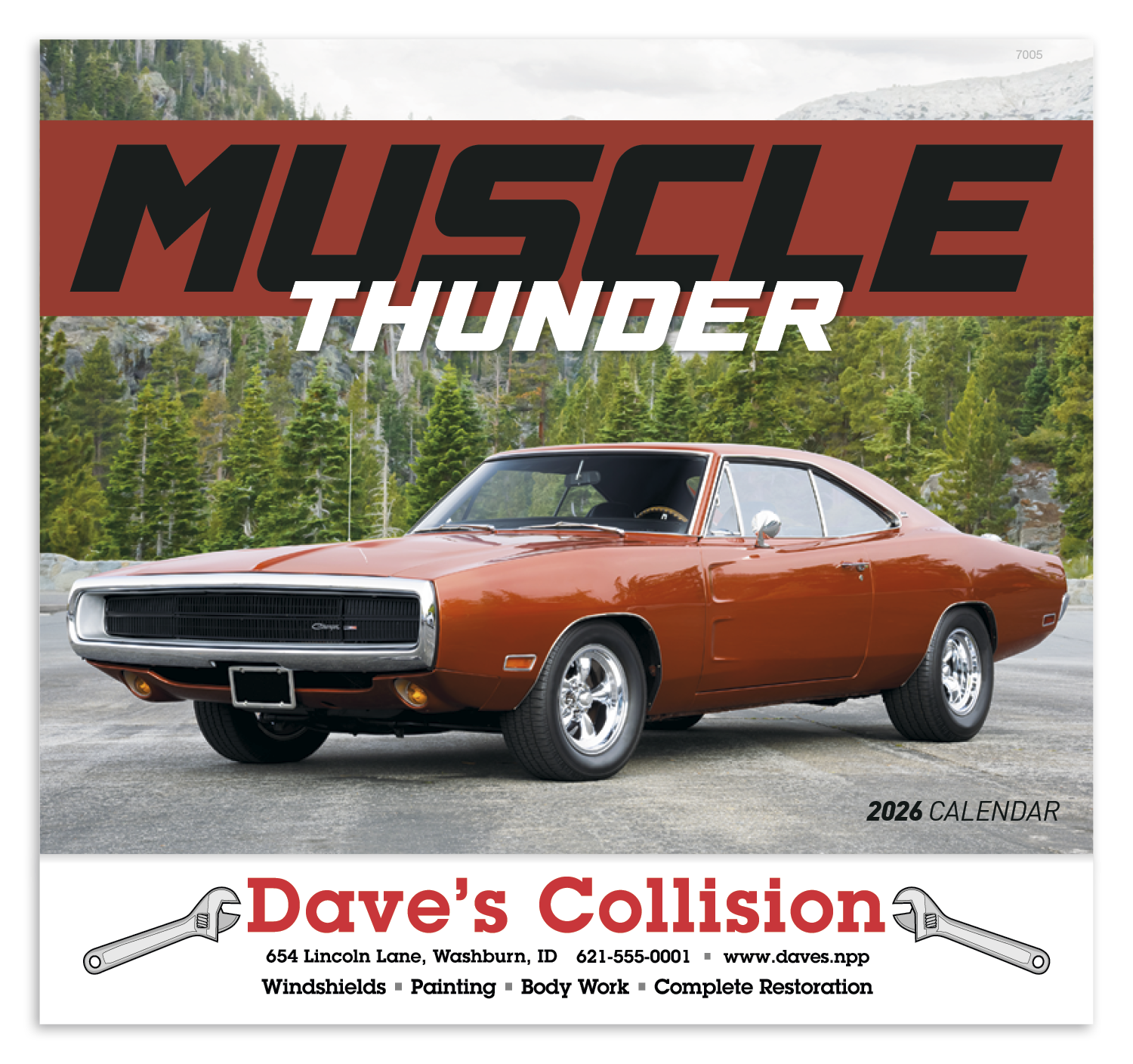 Good Value™ Muscle Thunder - Stapled Calendar 24