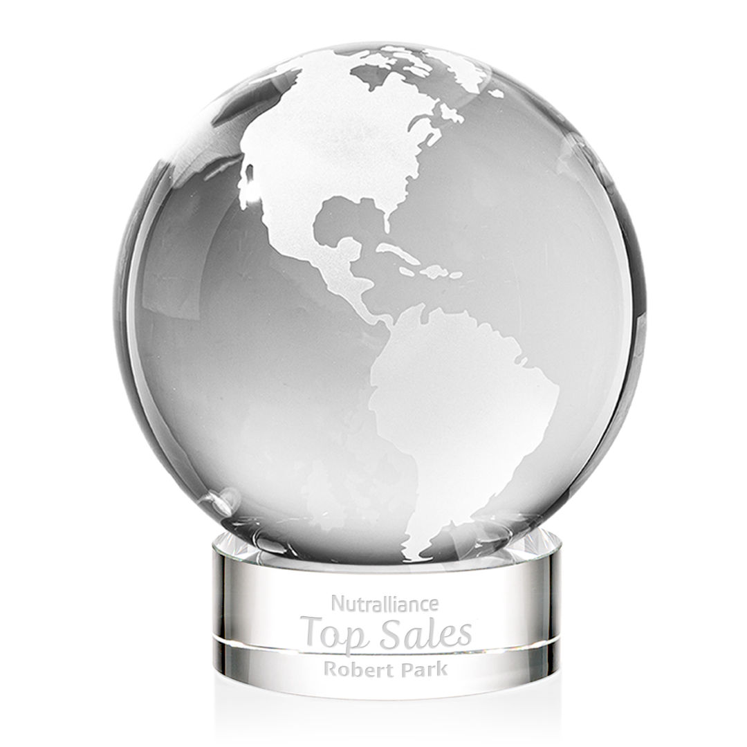 Globe Award on Stanrich Base - Clear 5