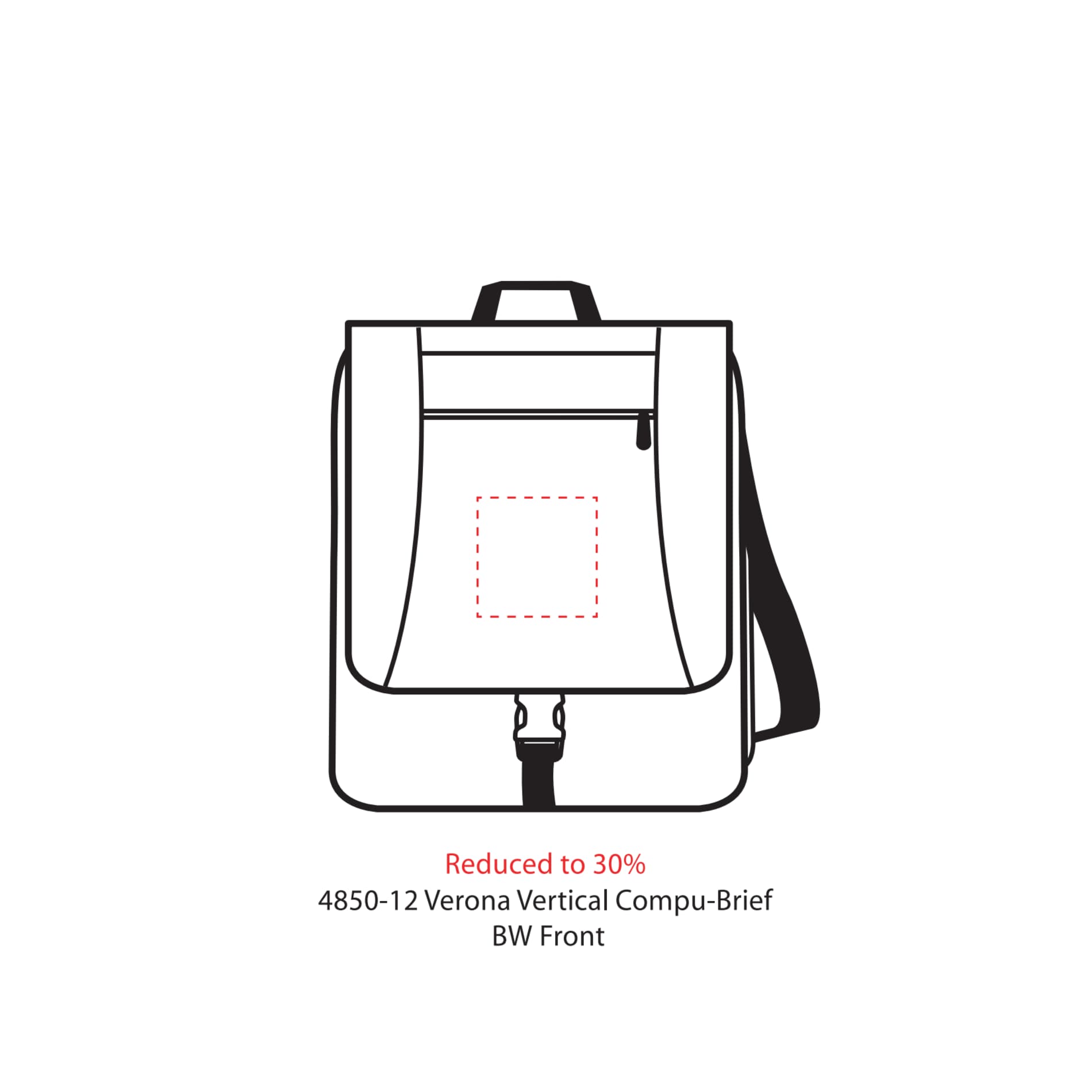 Verona Vertical 15" Computer Briefcase 65