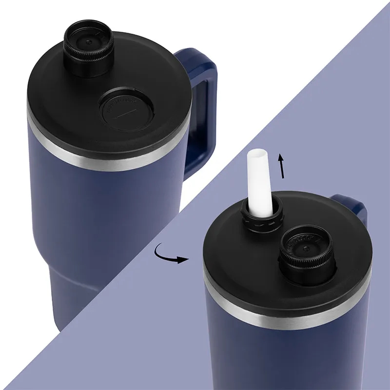 Malden Double Wall Vacuum Seal Mug with Flexible Straw 40 oz 4