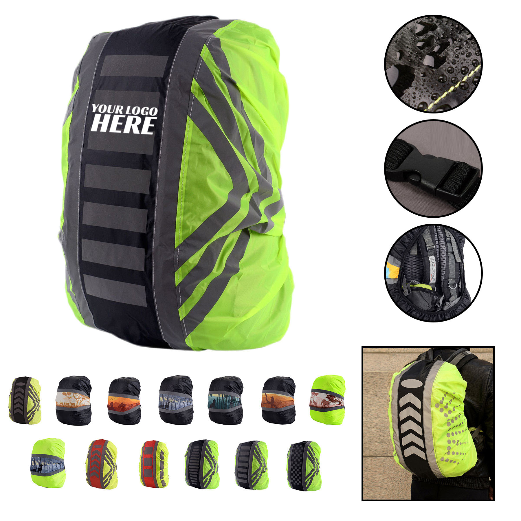 High Visible Backpack Cover 2