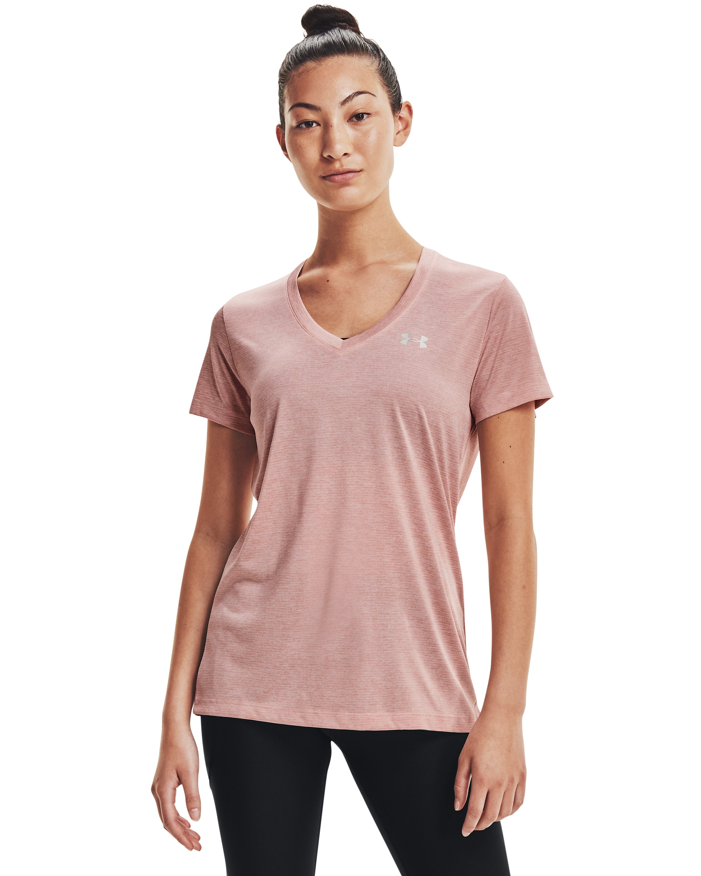 UA Tech Twist Women's V-Neck Short Sleeve 14