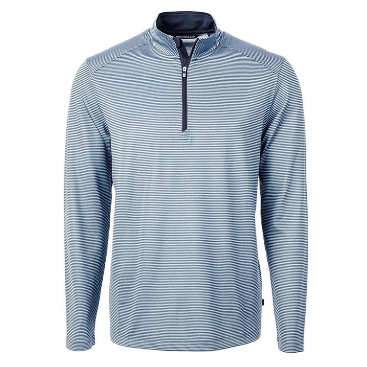 Cutter & Buck Virtue Eco Pique Recycled Quarter Zip Pullover, custom hoodie or sweatshirt with logo imprint 5