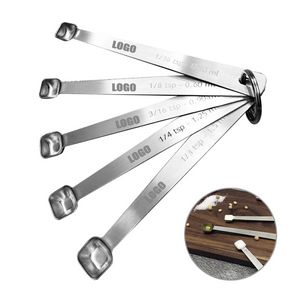 Versatile 5 in 1 Stainless Steel Measuring Square Spoon Set 2