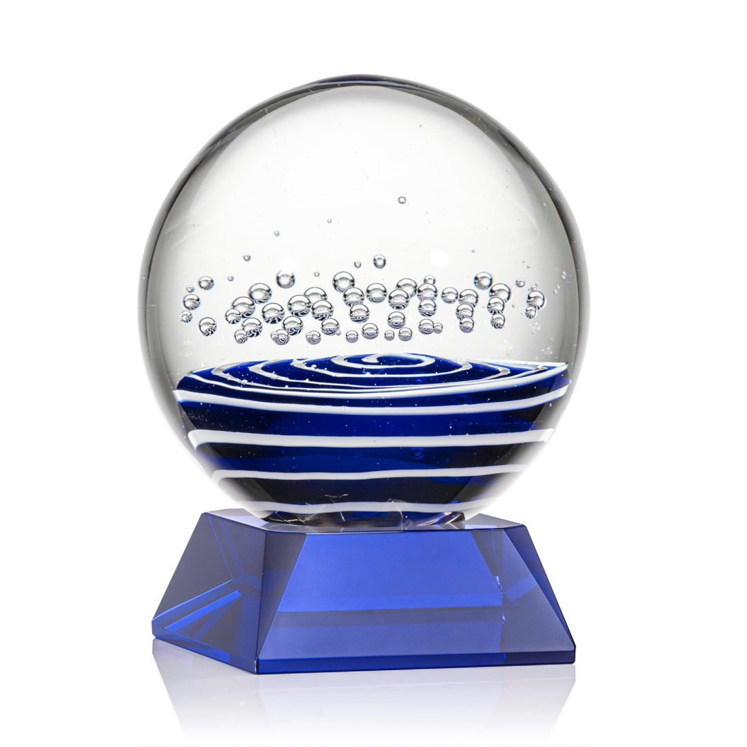 Tranquility Award on Sheffield Base - Blue 7