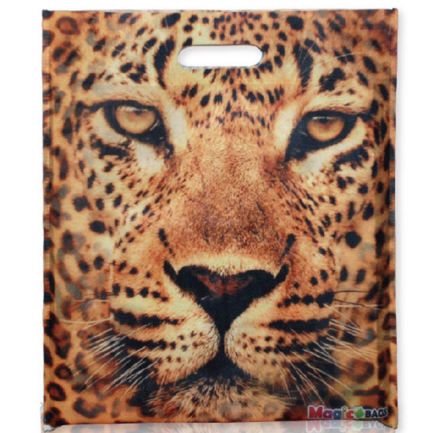 100 GSM Large Full Color Tote Shopping Bag with Die-Cut Handles (14" x 16") 1