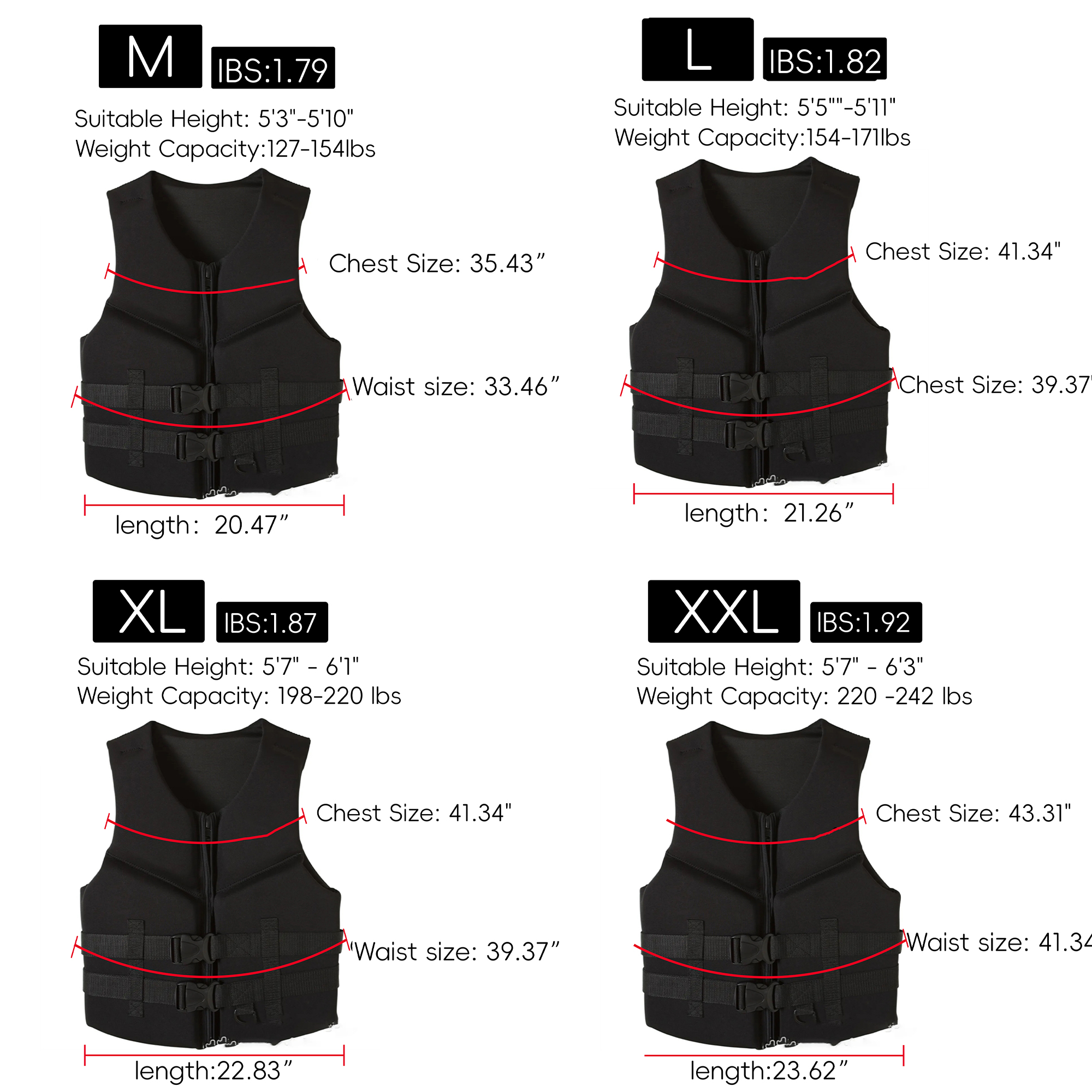 Min Order 30 Adult Life Vest 2