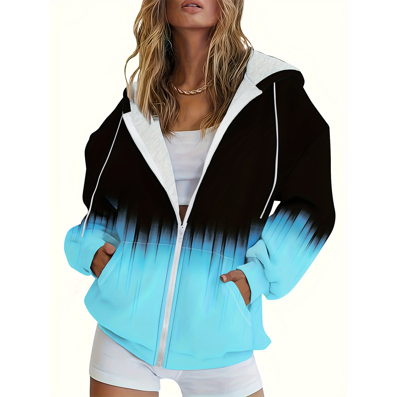 Winter Women's Zip-Up Casual Hoodie Jacket 7