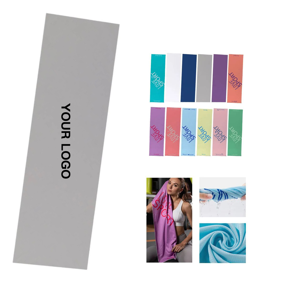 Microfiber Cooling Towel with Quick Dry Breathable Fabric 7